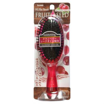 Щетка массажная с маслом семян клюквы для волос  VESS Fruit Seed Brush Щетка массажная с маслом семян клюквы для волос  VESS Fruit Seed Brush