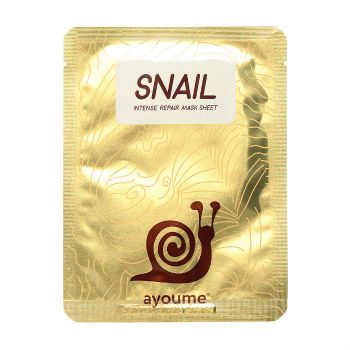 Маска для лица тканевая с муцином улитки AYOUME Snail Intense Repair Mask