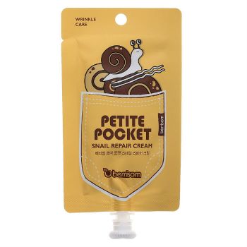 Крем с улиточным муцином BERRISOM Petite Pocket Snail Repair Cream