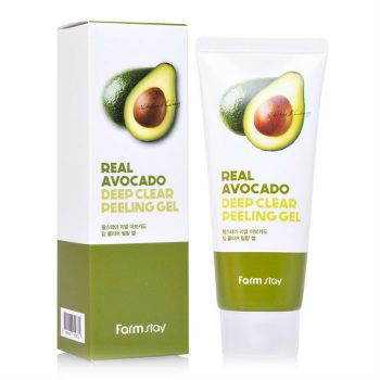 Отшелушивающий гель с экстрактом авокадо FARMSTAY Real Avocado Deep Clear Peeling Gel Отшелушивающий гель с экстрактом авокадо FARMSTAY Real Avocado Deep Clear Peeling Gel