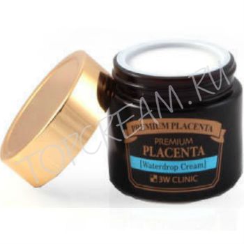 Увлажняющий крем для лица с экстрактом плаценты 3W Clinic Premium Placenta Waterdrop Cream