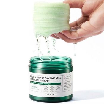 Отшелушивающие подушечки для проблемной кожи с 3 видами кислот SOME BY MI AHA-BHA-PHA 30 Days Miracle Truecica Clear Pad Отшелушивающие подушечки для проблемной кожи с 3 видами кислот SOME BY MI AHA-BHA-PHA 30 Days Miracle Truecica Clear Pad