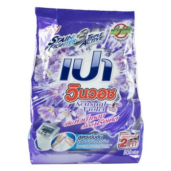 Стиральный порошок с ароматом фиалок для всех типов стиральных машин и тканей LION Thailand Pao Win Wash Sensual Violet Стиральный порошок с ароматом фиалок для всех типов стиральных машин и тканей LION Thailand Pao Win Wash Sensual Violet