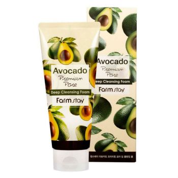 Очищающая пенка с экстрактом авокадо FARMSTAY Avocado Premium Pore Deep Cleansing Foam Очищающая пенка с экстрактом авокадо FARMSTAY Avocado Premium Pore Deep Cleansing Foam