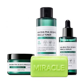 Стартовый набор для ухода за проблемной кожей SOME BY MI AHA-BHA-PHA 30 Days Miracle Starter Стартовый набор для ухода за проблемной кожей SOME BY MI AHA-BHA-PHA 30 Days Miracle Starter