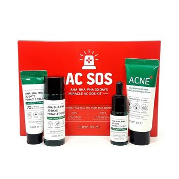 Набор средств анти-акне для проблемной кожи SOME BY MI AHA-BHA-PHA 30 Days Miracle AC SOS Kit Набор средств анти-акне для проблемной кожи SOME BY MI AHA-BHA-PHA 30 Days Miracle AC SOS Kit