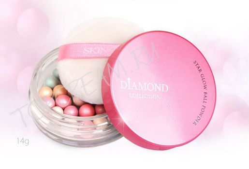 Пудра-румяна с эффектом сияния SKIN79 Diamond Collection Star Glow Ball Powder 14g Пудра-румяна с эффектом сияния SKIN79 Diamond Collection Star Glow Ball Powder 14g