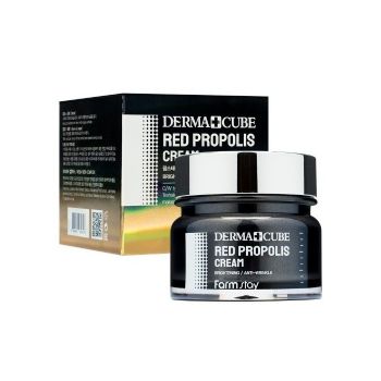 Питательный крем с прополисом и гибискусом FARMSTAY Derma Cube Red Propolis Cream