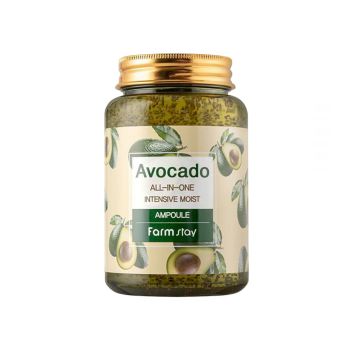 Ампульная сыворотка всё-в-одном с маслом авокадо FARMSTAY Avocado All-In-One Intensive Moist Ampoule