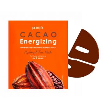 Гидрогелевая маска для лица с экстрактом какао PETITFEE Cacao Energizing Hydrogel Face Mask