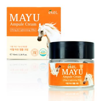 Ампульный крем с лошадиным жиром EKEL Mayu Ampule Cream