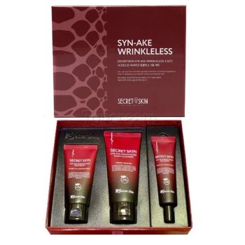 Набор средств со змеиным пептидом Syn-Ake SECRET SKIN Syn-Ake Wrinkleless 3 Set Набор средств со змеиным пептидом Syn-Ake SECRET SKIN Syn-Ake Wrinkleless 3 Set