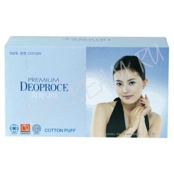 Хлопковые паффы для снятия макияжа DEOPROCE Cotton Puff Хлопковые паффы для снятия макияжа DEOPROCE Cotton Puff