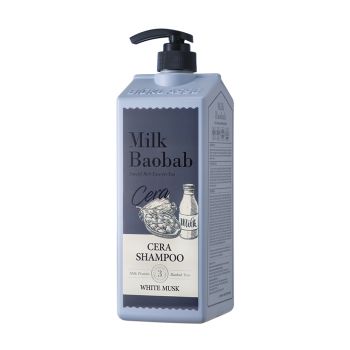 Шампунь с керамидами для волос, с ароматом белого мускуса 1200 мл MILK BAOBAB Cera Shampoo White Musk 1200ml