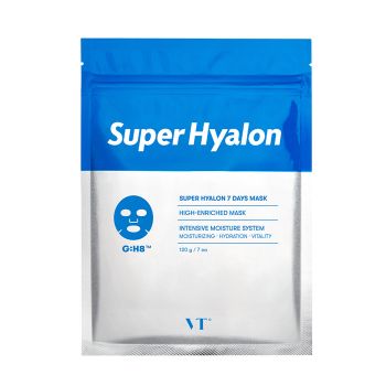 Набор тканевых масок с 8 видами гиалуроновой кислоты VT Super Hyalon 7 Days Mask Набор тканевых масок с 8 видами гиалуроновой кислоты VT Super Hyalon 7 Days Mask