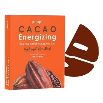 Гидрогелевая маска для лица с экстрактом какао, 5 шт. PETITFEE Cacao Energizing Hydrogel Face Mask Set