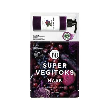 2-х ступенчатая детокс-система для упругости кожи WONDER BATH Super Vegitoks Mask Purple 2-х ступенчатая детокс-система для упругости кожи WONDER BATH Super Vegitoks Mask Purple