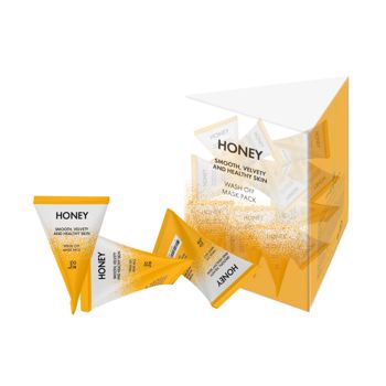 Смываемая маска с мёдом, 20х5г J:ON Honey Smooth Velvety and Healthy Skin Wash Off Mask Pack 20pcs