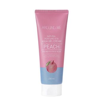 Крем-гель для тела с экстрактом персика WELCOS Around Me Natural Perfume Vita Aqua Gel Cream Peach Крем-гель для тела с экстрактом персика WELCOS Around Me Natural Perfume Vita Aqua Gel Cream Peach