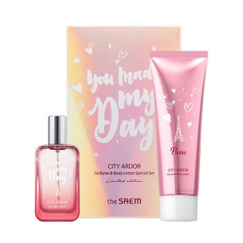 Парфюмированный набор для тела THE SAEM City Ardor Love in Paris France Perfume & Body Lotion Special Set