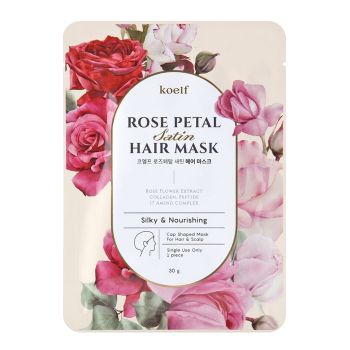 Маска-шапочка для волос с экстрактом розы KOELF Rose Petal Satin Hair Mask