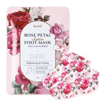 Маска-носочки для ног с экстрактом розы KOELF Rose Petal Satin Foot Mask Маска-носочки для ног с экстрактом розы KOELF Rose Petal Satin Foot Mask
