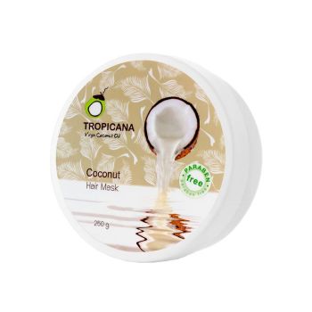 Маска для волос на основе кокосового масла холодного отжима TROPICANA Coconut Hair Mask Маска для волос на основе кокосового масла холодного отжима TROPICANA Coconut Hair Mask