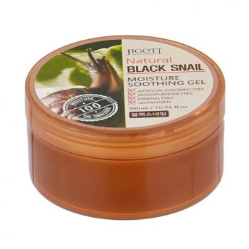 Увлажняющий успокаивающий гель с муцином улитки JIGOTT Black Snail Moisture Soothing Gel