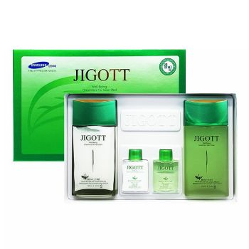Набор для ухода за мужской кожей с экстрактом зеленого чая JIGOTT Well-Being Green Tea Homme Skin Care 2 Set