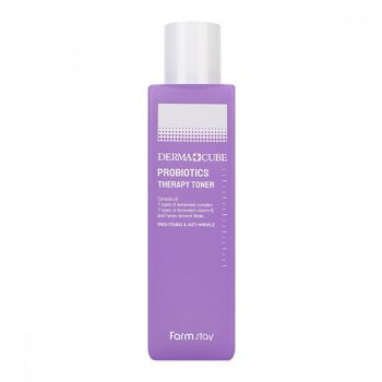 Тонер с пробиотиками для комплексного восстановления кожи FARMSTAY Derma Cube Probiotics Therapy Toner