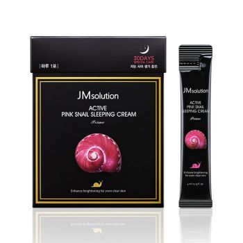 Ночная маска с экстрактом улитки JMSOLUTION Active Pink Snail Sleeping Cream Prime Ночная маска с экстрактом улитки JMSOLUTION Active Pink Snail Sleeping Cream Prime