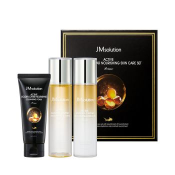 Набор для питания кожи с золотом и экстрактом икры JMSOLUTION Active Golden Caviar Nourishing Skin Care Set Prime Набор для питания кожи с золотом и экстрактом икры JMSOLUTION Active Golden Caviar Nourishing Skin Care Set Prime