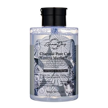 Мицеллярная вода с древесным углем GRACE DAY Charcoal Pore Care Oil Control Micellar Water Мицеллярная вода с древесным углем GRACE DAY Charcoal Pore Care Oil Control Micellar Water