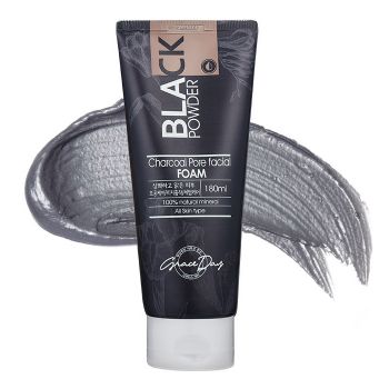 Пенка для умывания с древесным углем GRACE DAY Black Powder Charcoal Pore Facial Foam Пенка для умывания с древесным углем GRACE DAY Black Powder Charcoal Pore Facial Foam