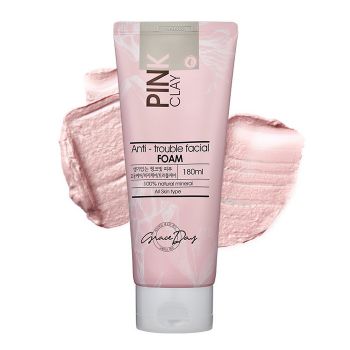 Пенка с розовой глиной GRACE DAY Pink Clay Anti-Trouble Facial Foam Пенка с розовой глиной GRACE DAY Pink Clay Anti-Trouble Facial Foam