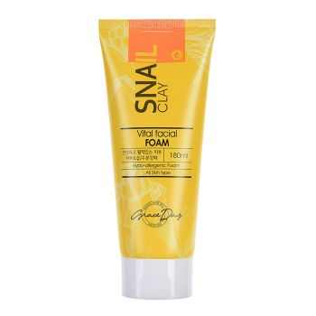 Пенка с муцином улитки GRACE DAY Snail Clay Vital Facial Foam Пенка с муцином улитки GRACE DAY Snail Clay Vital Facial Foam