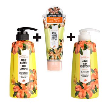 Набор средств с аргановым маслом для поврежденных волос WELCOS Around Me Damage Argan Hair Set
