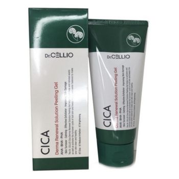 Пилинг-гель с AHA, BHA, PHA кислотами и экстрактом центеллы DR.CELLIO Cica Derma Renewal Solution Peeling Gel Пилинг-гель с AHA, BHA, PHA кислотами и экстрактом центеллы DR.CELLIO Cica Derma Renewal Solution Peeling Gel