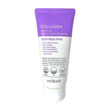 Пенка с гидролизованным коллагеном DR.CELLIO Collagen Derma Lift Solution Foam Cleansing