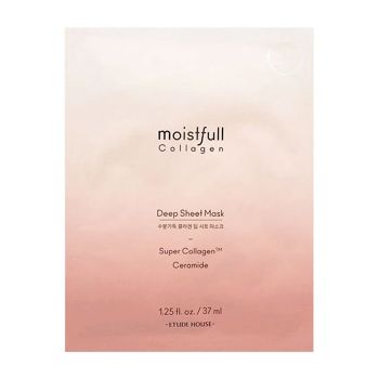 Тканевая интенсивно увлажняющая маска с коллагеном ETUDE HOUSE Moistfull Super Collagen Facial Mask Sheet Тканевая интенсивно увлажняющая маска с коллагеном ETUDE HOUSE Moistfull Super Collagen Facial Mask Sheet