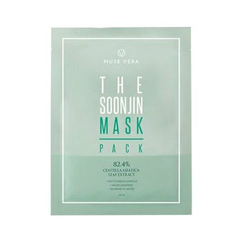 Успокаивающая тканевая маска с центеллой азиатской MUSE VERA The Soonjin Mask Pack Успокаивающая тканевая маска с центеллой азиатской MUSE VERA The Soonjin Mask Pack
