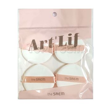 Набор спонжей для тональной основы 4 шт. THE SAEM Art'Lif Water Drop Cushion Puff 4pcs