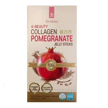 Коллаген с гиалуроновой кислотой и гранатом в стиках-желе Jinskin K-Beauty Collagen Pomegranate 20 г х 10 шт. Коллаген с гиалуроновой кислотой и гранатом в стиках-желе Jinskin K-Beauty Collagen Pomegranate 20 г х 10 шт.