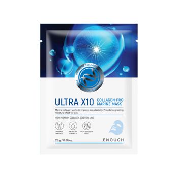 Увлажняющая тканевая маска с коллагеном ENOUGH Ultra X10 Collagen Pro Marine Mask Увлажняющая тканевая маска с коллагеном ENOUGH Ultra X10 Collagen Pro Marine Mask