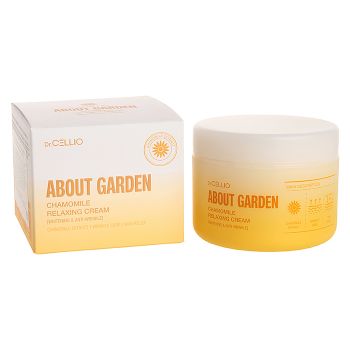 Успокаивающий крем с экстрактом ромашки DR.CELLIO About Garden Chamomile Relaxing Cream Whitening & Anti-Wrinkle