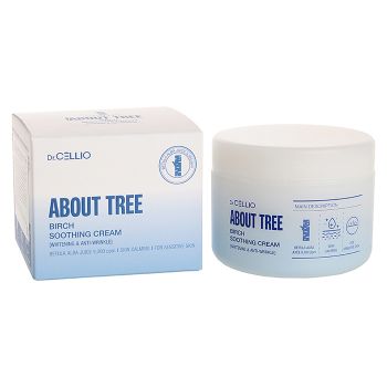 Успокаивающий осветляющий крем с березовым соком DR.CELLIO About Tree Birch Soothing Cream Whitening & Anti-Wrinkle