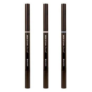 Стойкий треугольный автокарандаш для бровей с щёточкой MIZON Brow Styling Pencil Стойкий треугольный автокарандаш для бровей с щёточкой MIZON Brow Styling Pencil