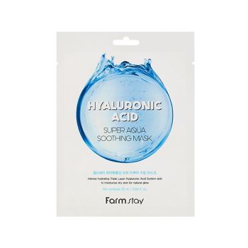 Маска тканевая с гиалуроновой кислотой FARMSTAY Hyaluronic Acid Super Aqua Soothing Mask