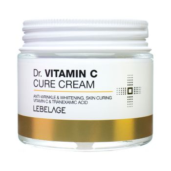 Антивозрастной осветляющий крем для лица с витамином С LEBELAGE Dr. Vitamin C Cure Cream