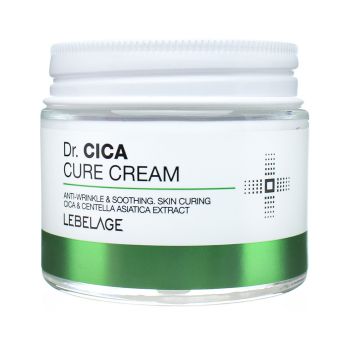 Антивозрастной смягчающий крем для лица с центеллой азиатской LEBELAGE Dr. Cica Cure Cream
